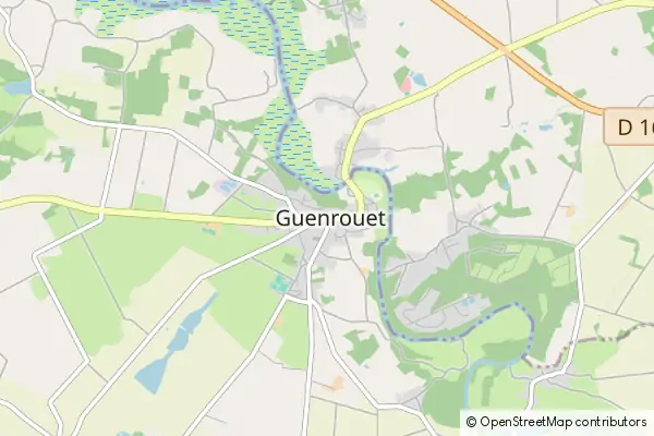Mapa Guenrouet