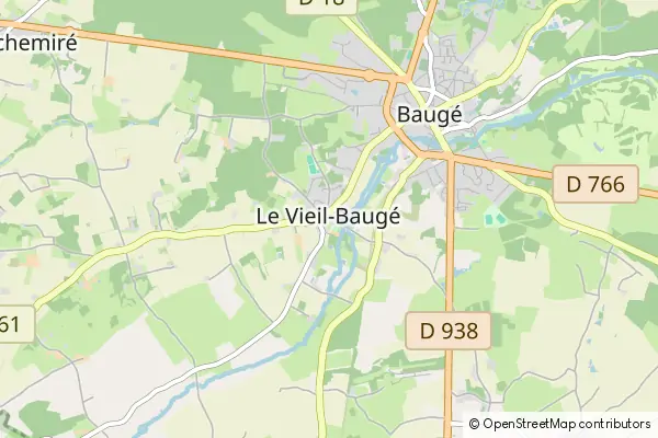 Mapa Le Vieil-Baugé