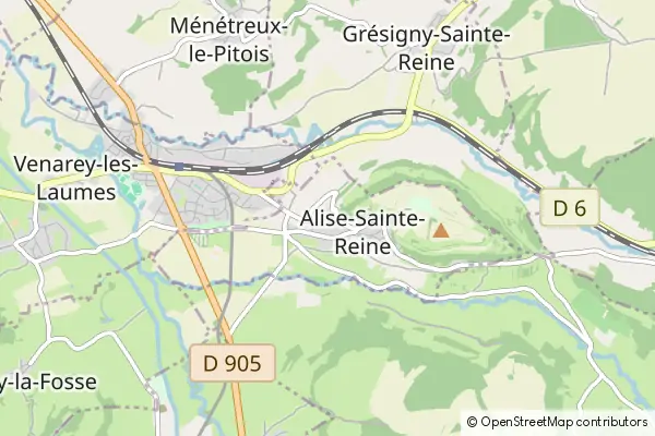 Mapa Alise-Sainte-Reine