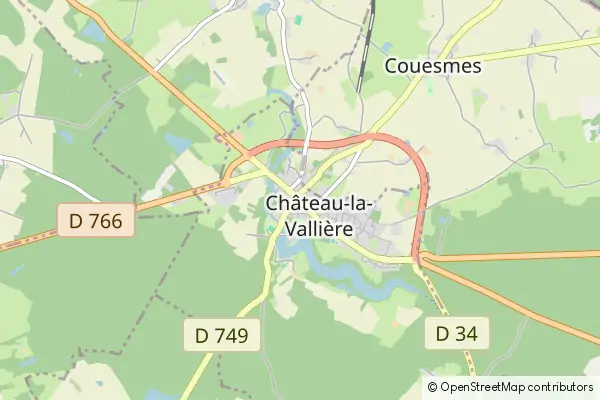 Mapa Château-la-Vallière