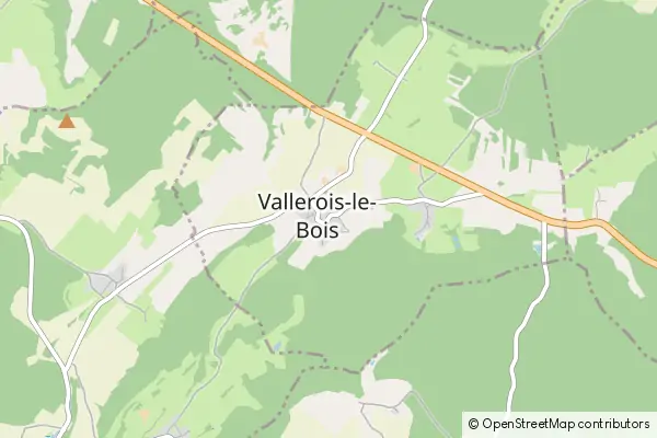 Mapa Vallerois-le-Bois