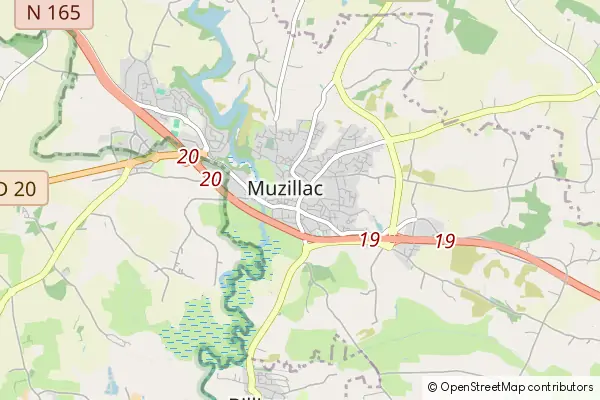 Mapa Muzillac