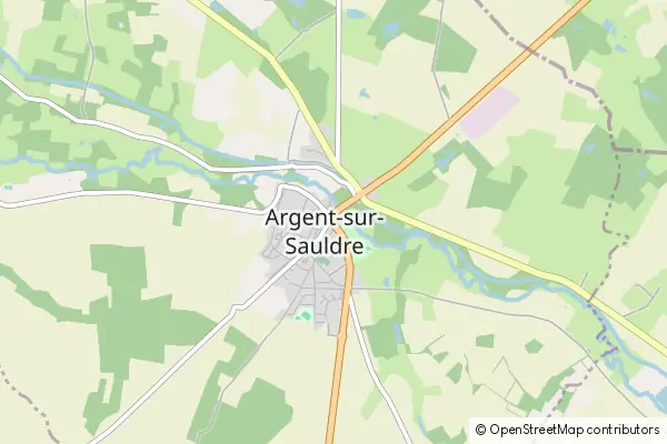 Mapa Argent-sur-Sauldre