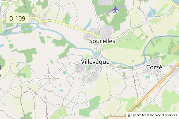 Mapa Villevêque