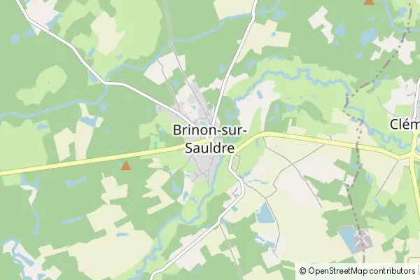 Mapa Brinon-sur-Sauldre