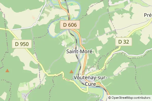 Mapa Saint-Moré