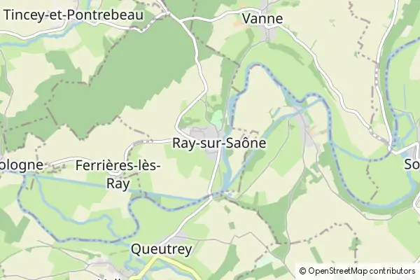 Mapa Ray-sur-Saône