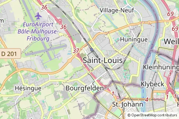 Mapa Saint Louis