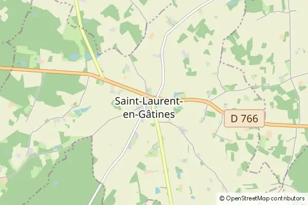 Mapa Saint-Laurent-en-Gâtines