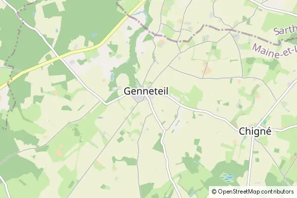 Mapa Genneteil