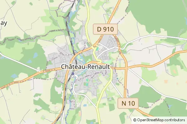 Mapa Château-Renault