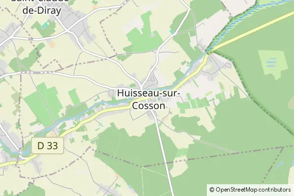 Mapa Huisseau-sur-Cosson