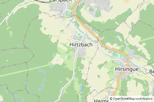 Mapa Hirtzbach