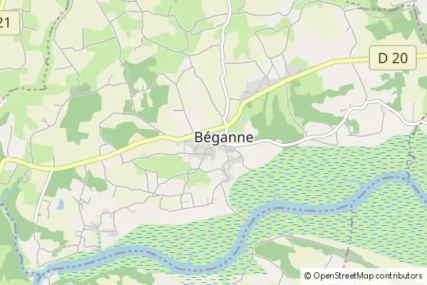 Mapa Béganne