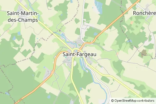 Mapa Saint-Fargeau