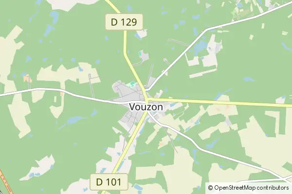 Mapa Vouzon