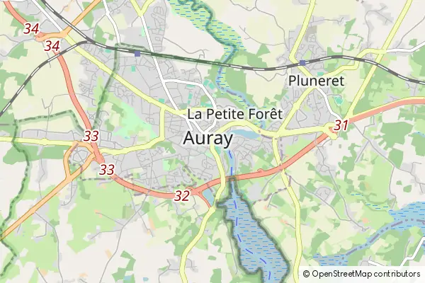 Mapa Auray