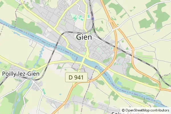 Mapa Gien