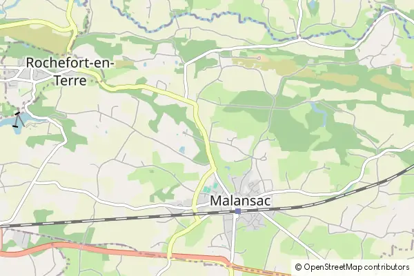 Mapa Malansac