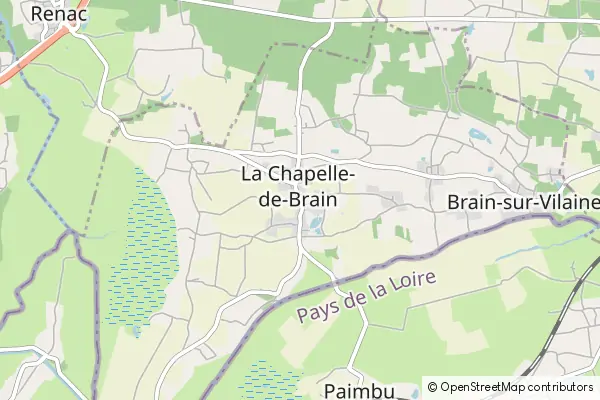 Mapa La Chapelle De Brain