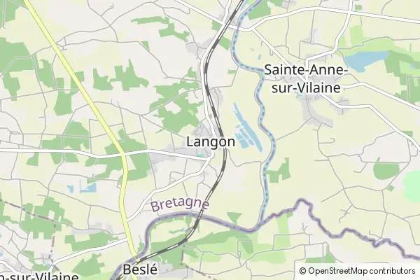 Mapa Langon