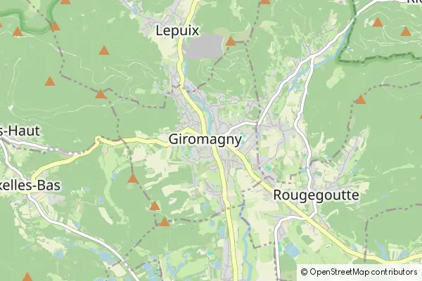 Mapa Giromagny