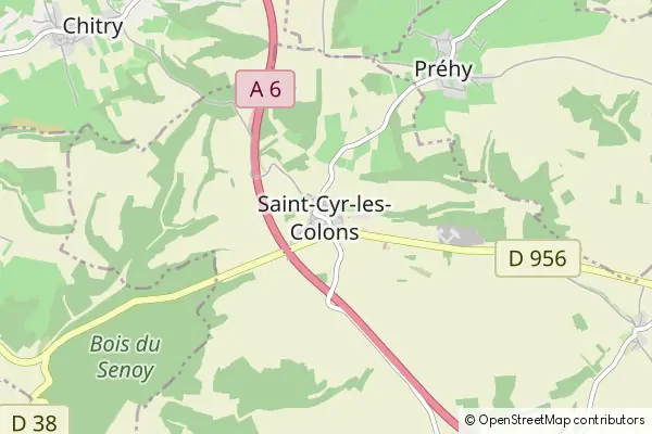 Mapa Saint-Cyr-les-Colons