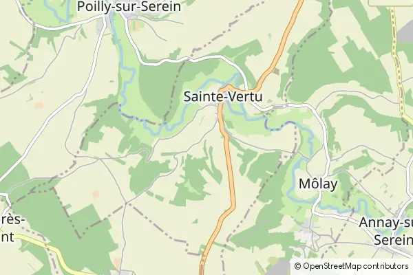 Mapa Sainte-Vertu