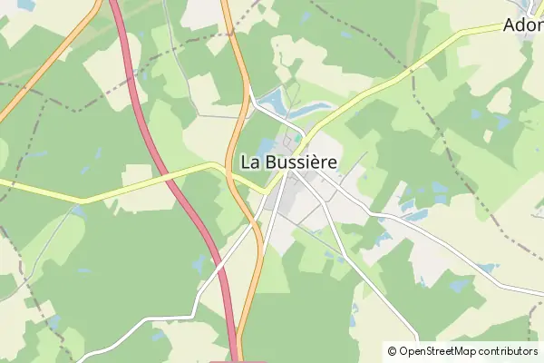 Mapa La Bussière