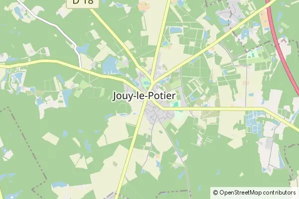 Mapa Jouy-le-Potier