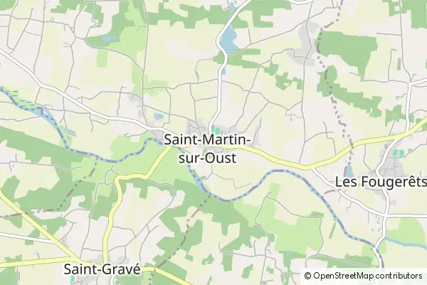 Mapa Saint-Martin-sur-Oust