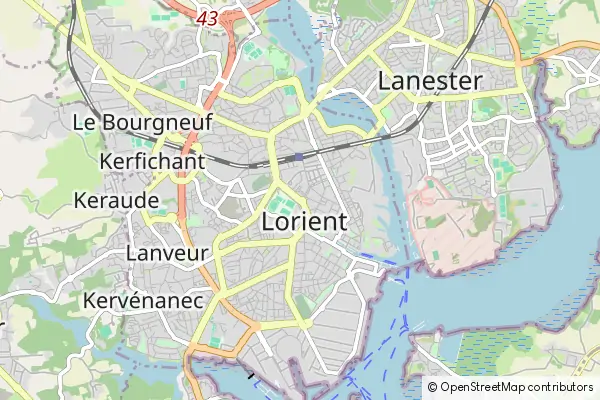 Mapa Lorient