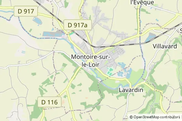 Mapa Montoire-sur-le-Loir