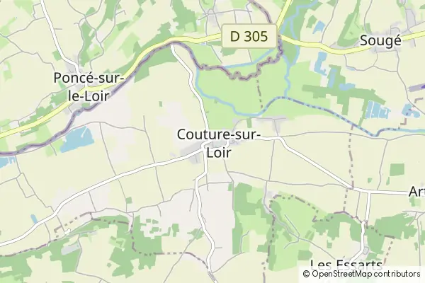 Mapa Couture-sur-Loir