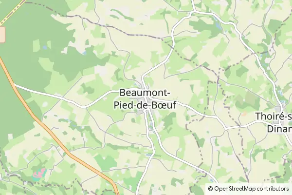 Mapa Beaumont Pied De Boeuf