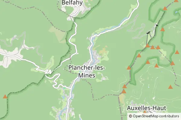 Mapa Plancher-les-Mines