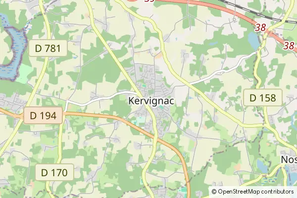 Mapa Kervignac