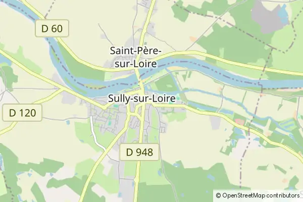 Mapa Sully-sur-Loire