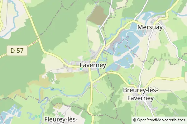 Mapa Faverney