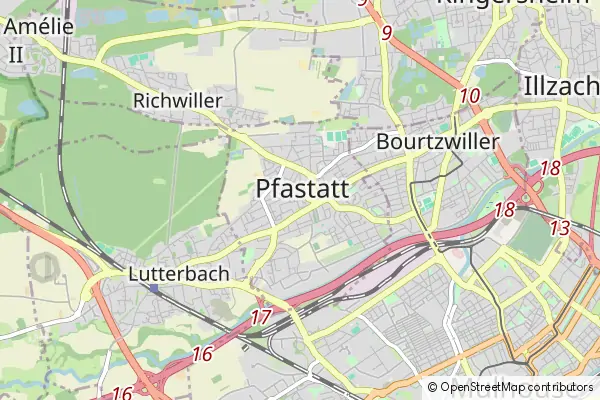 Mapa Pfastatt