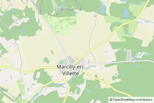 Mapa Marcilly-en-Villette