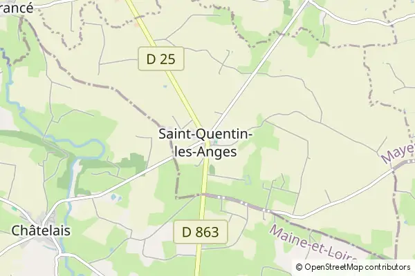 Mapa Saint-Quentin-les-Anges