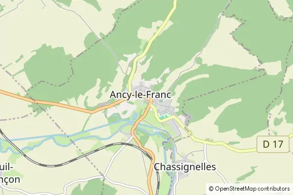 Mapa Ancy-le-Franc