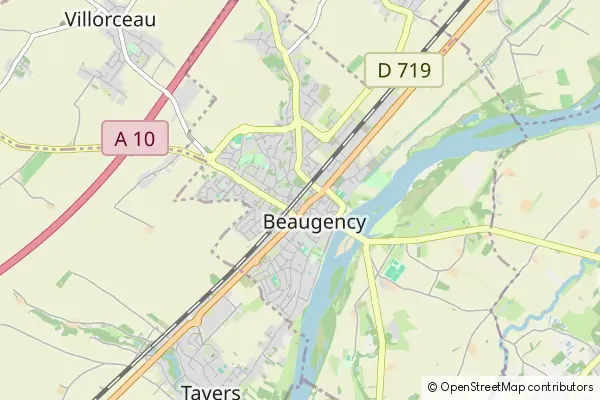 Mapa Beaugency