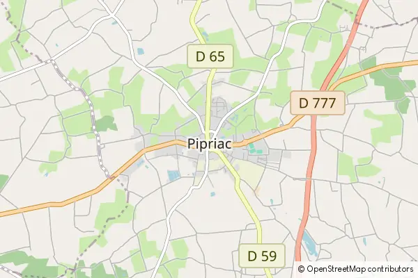 Mapa Pipriac