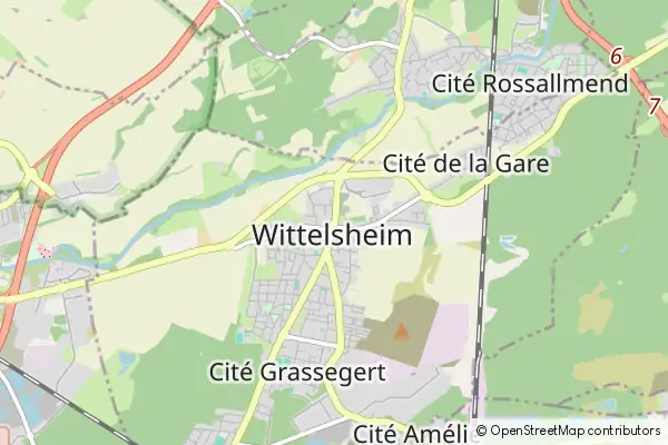 Mapa Wittelsheim