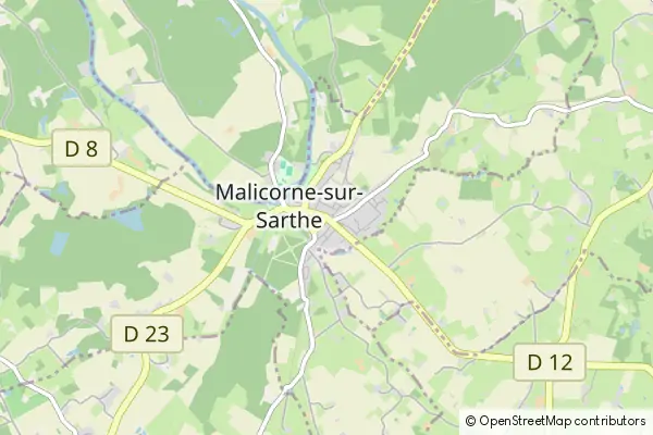 Mapa Malicorne-sur-Sarthe