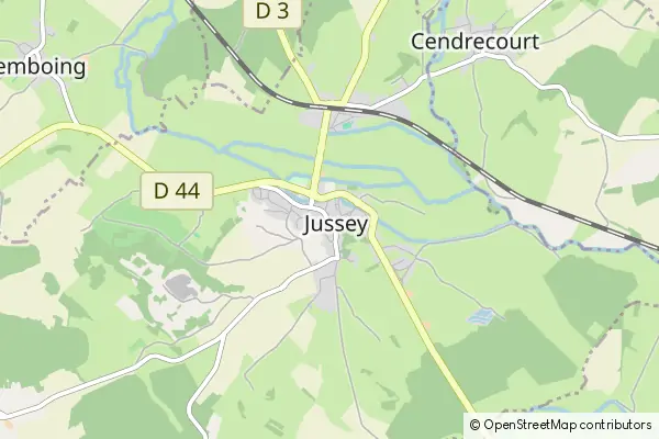 Mapa Jussey