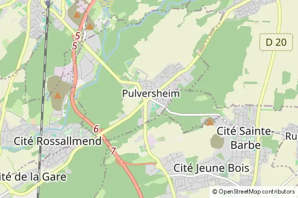 Mapa Pulversheim