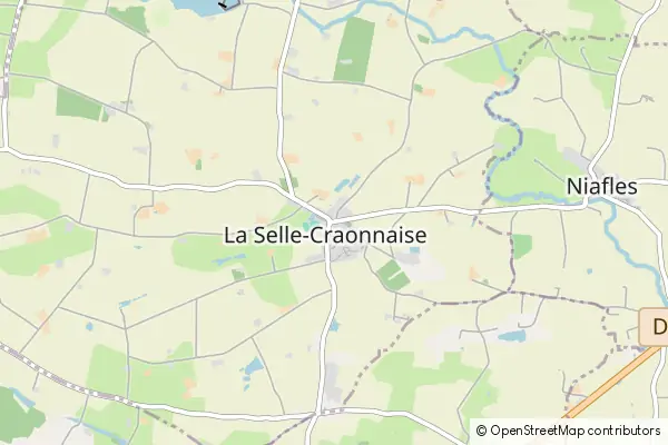 Mapa La Selle-Craonnaise